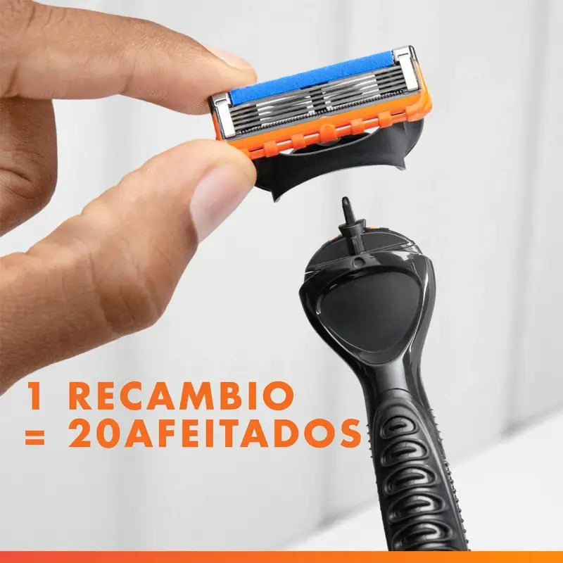 Gillette Fusion5 Power Lame di ricambio per rasoi da uomo, 4 pezzi