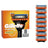 Gillette Fusion5 Power, ricarica per rasoio, 8 pezzi.