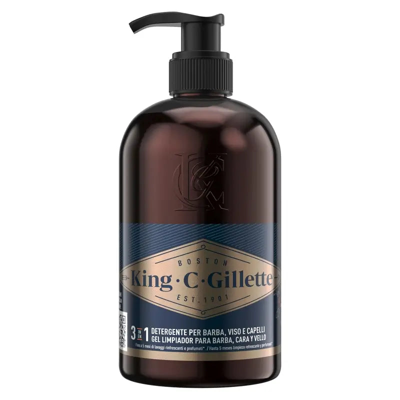Gillette King C. Gel barba e viso , 350 ml