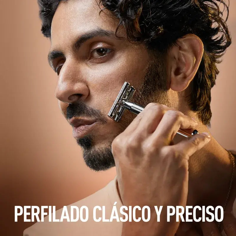 Gillette King C. Rasoio a doppio taglio per barba + 5 lame