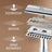 Gillette King C. Rasoio a doppio taglio per barba + 5 lame