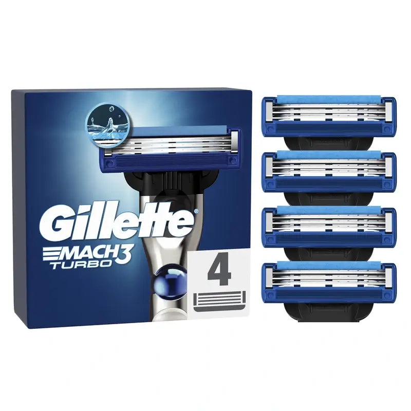 Ricariche per rasoio da uomo Gillette Mach3 Turbo , 4 pz.