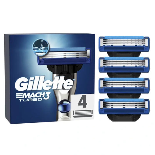 Ricariche per rasoio da uomo Gillette Mach3 Turbo , 4 pz.