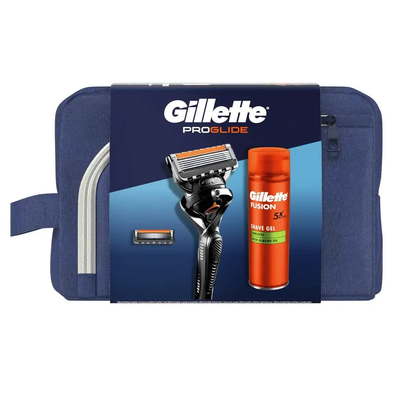 Confezione Gillette Proglide con rasoio + 1 ricarica + gel