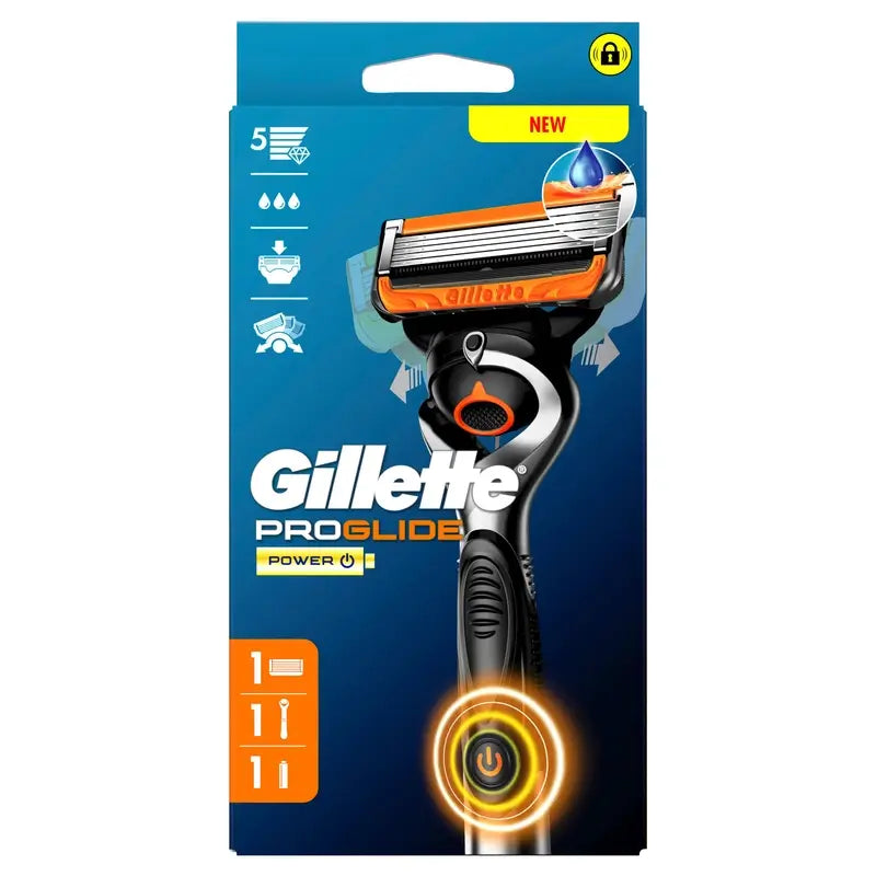 Gillette Proglide Power 1 Rasoio , 2 ricariche