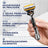 Gillette Proglide Power 1 Rasoio , 2 ricariche