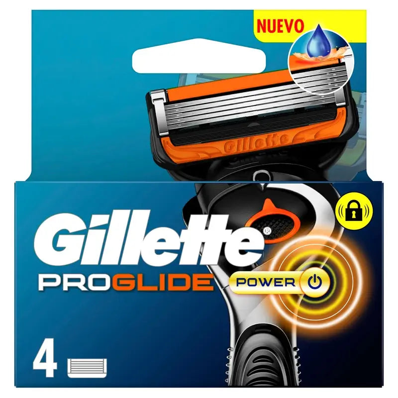 Gillette Proglide Power Ricariche per rasoio da uomo, 4 pz.