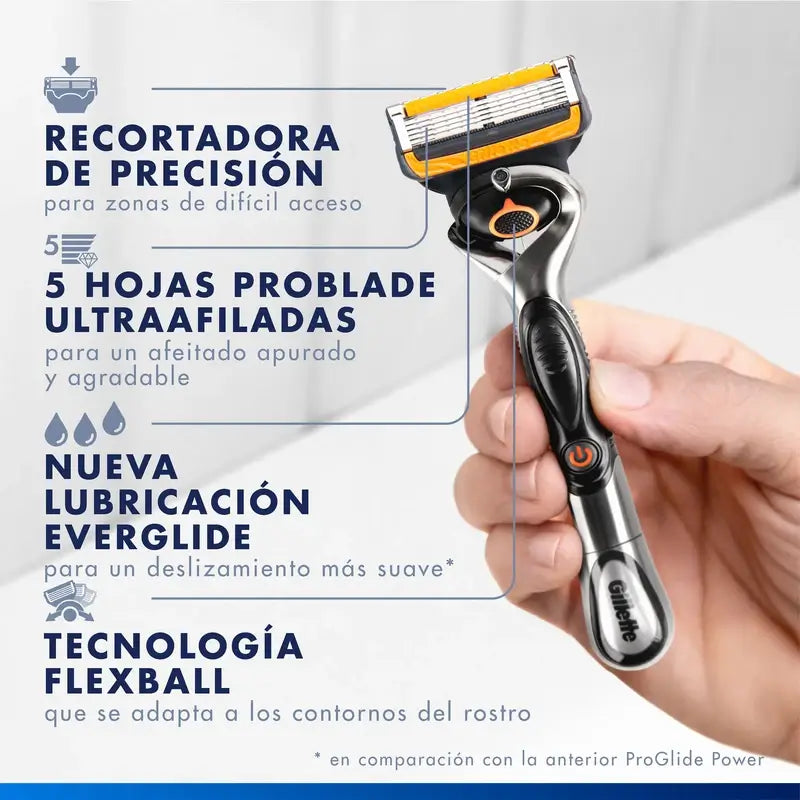 Gillette Proglide Power Ricariche per rasoio da uomo, 4 pz.