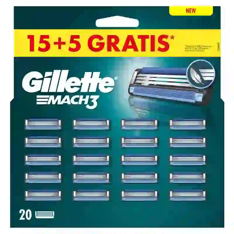 Ricarica Gillette Mach3, 20 ricariche