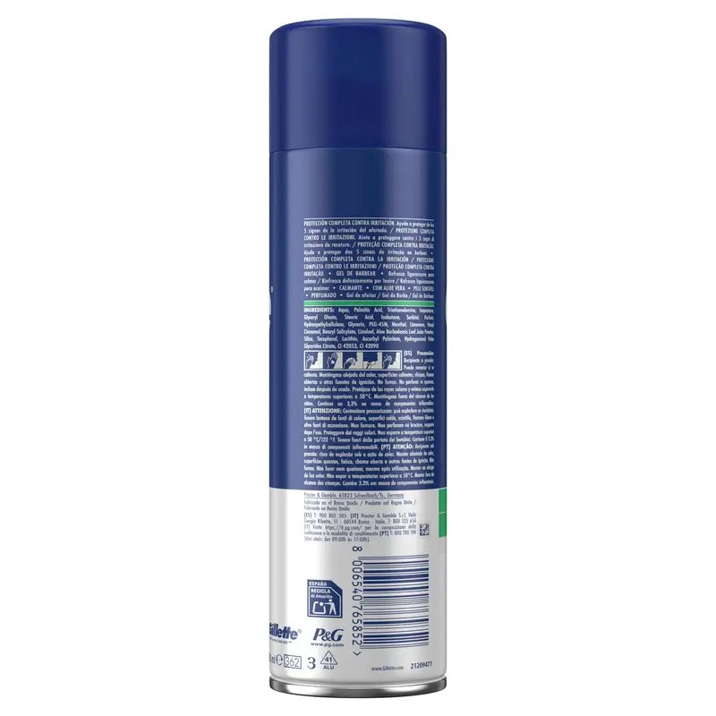Gillette Series Gel da barba lenitivo con Aloe Vera , 200 ml