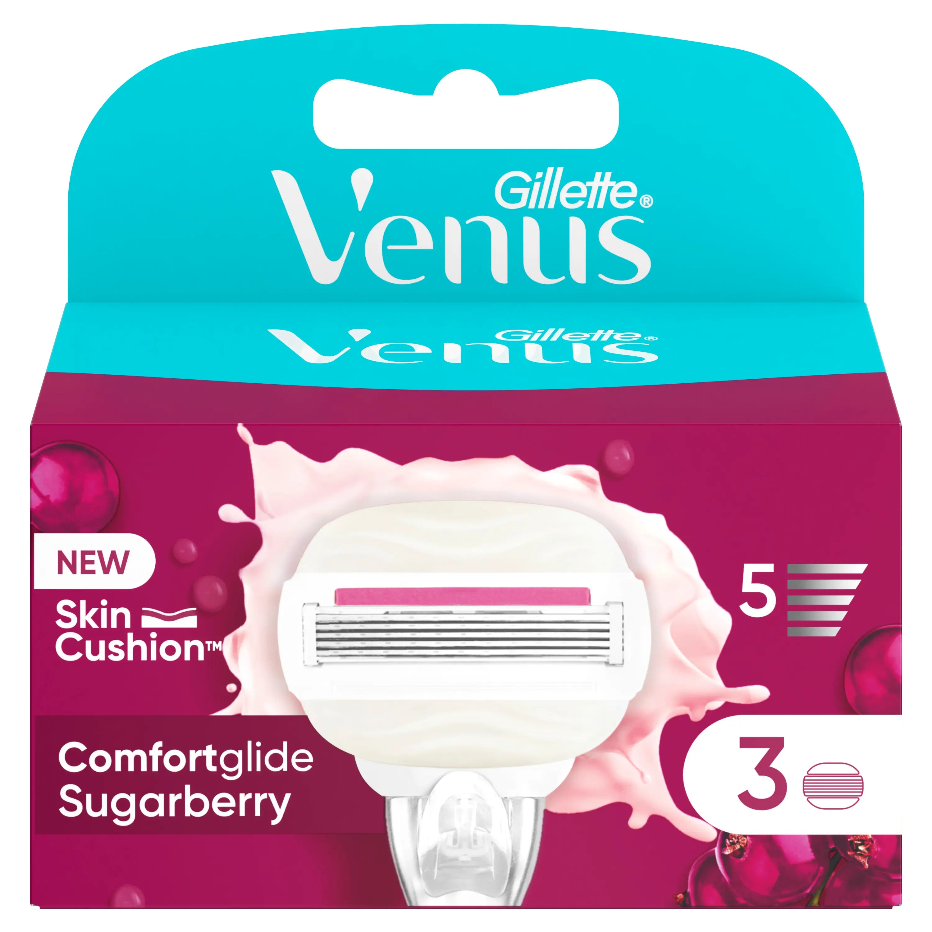 Venus Comfortglide Sugarberry con Olay, 3 pz.
