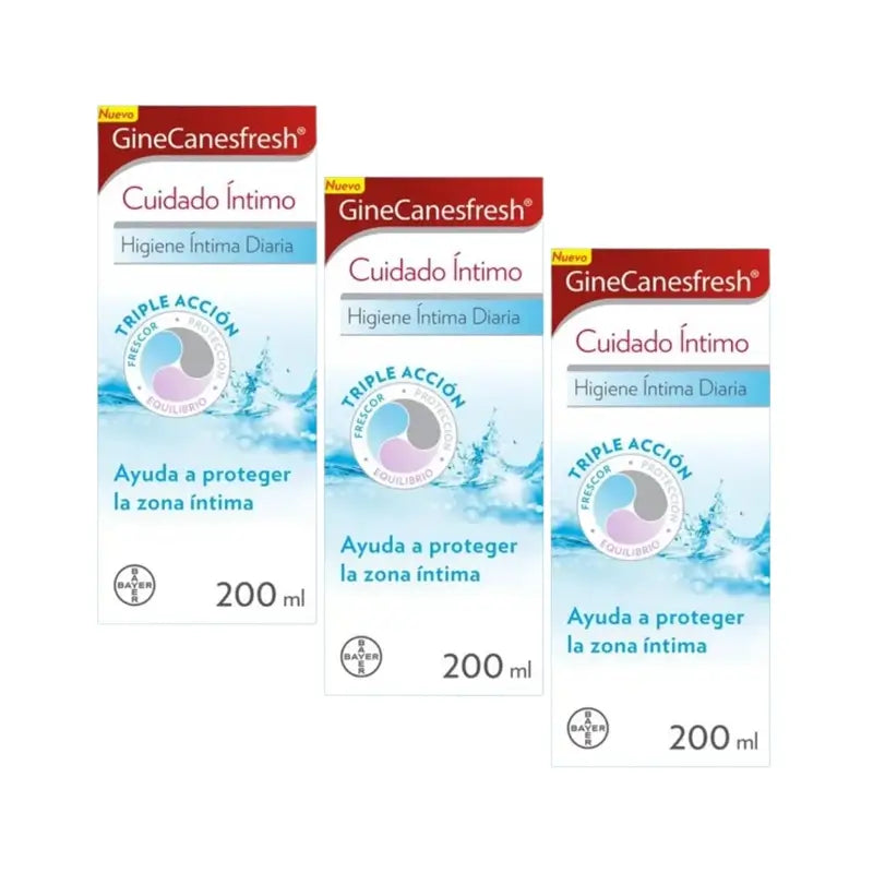 Ginescanes GineCanesfresh Gel Intimo, 3X200 Ml