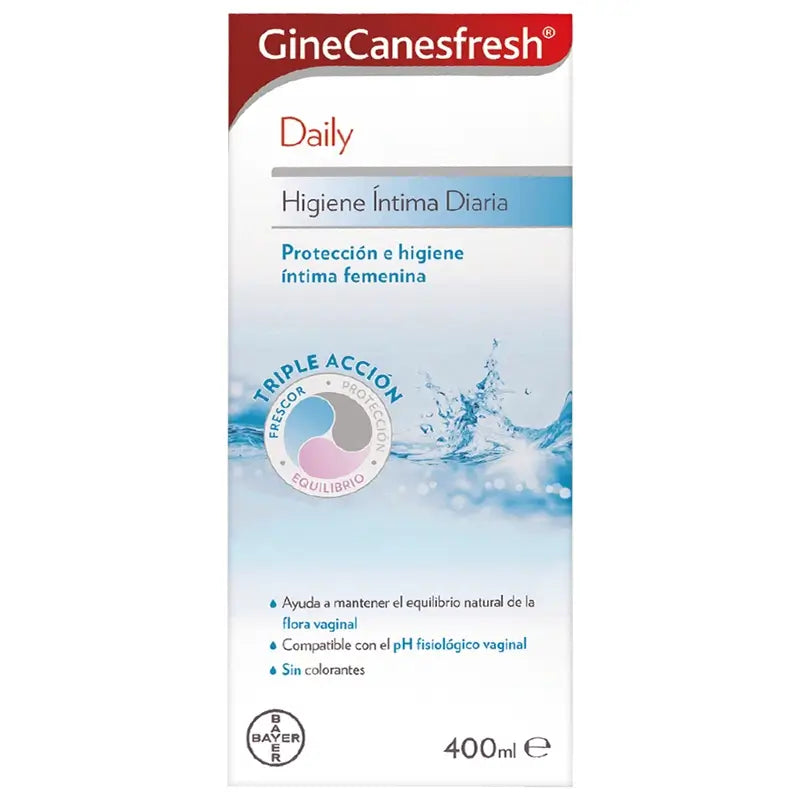 Ginescanes GineCanesfresh Gel per l'igiene intima quotidiana, 400 ml