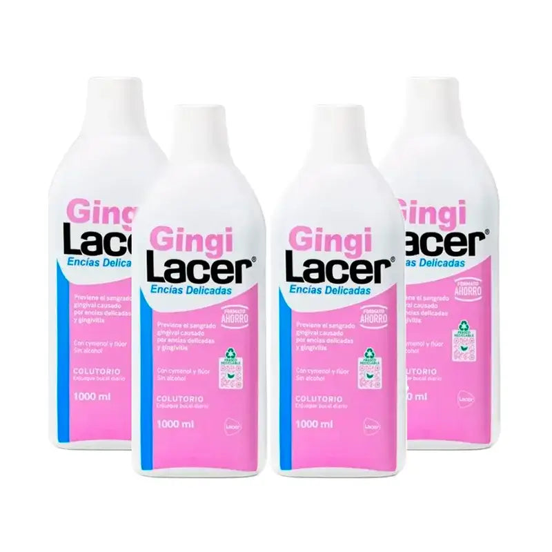 Gingilacer Collutorio, Confezione 4 x 1000 ml