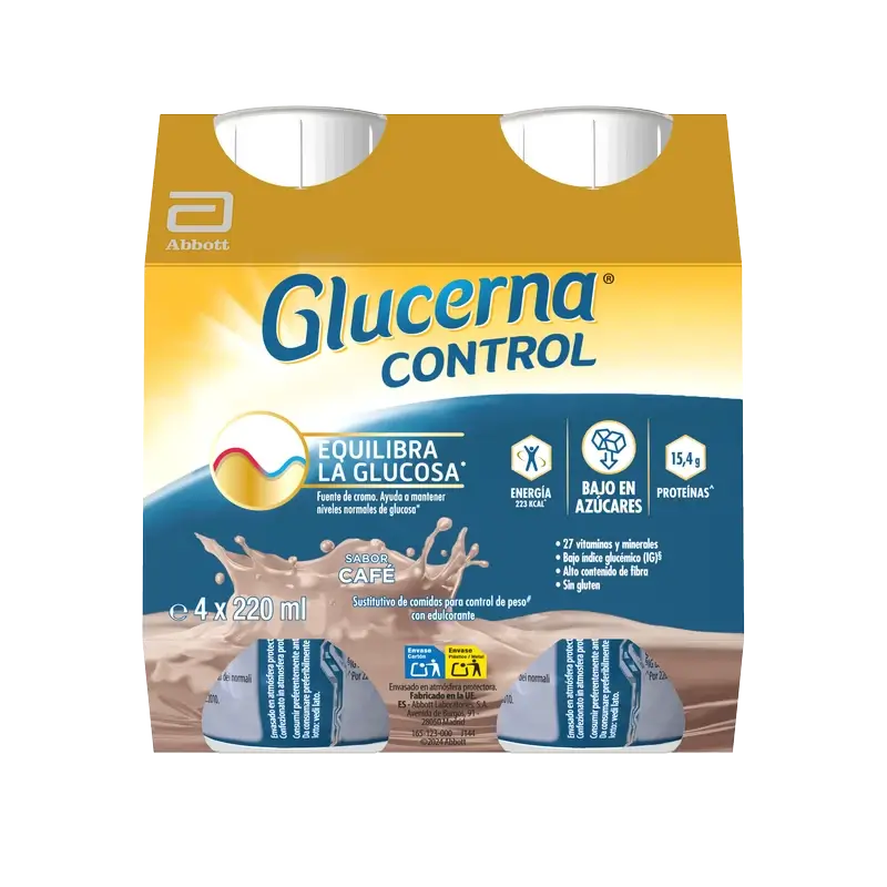 Glucerna Control Aroma Caffè, 4 flaconi x 220 ml