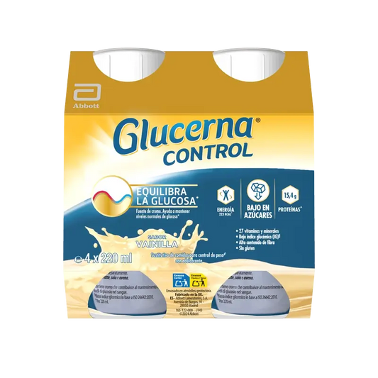 Glucerna Control gusto vaniglia, 4 flaconi x 220 ml