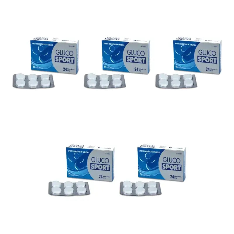 Glucosport Compresse da 2,5 g, 5 confezioni da 24 compresse
