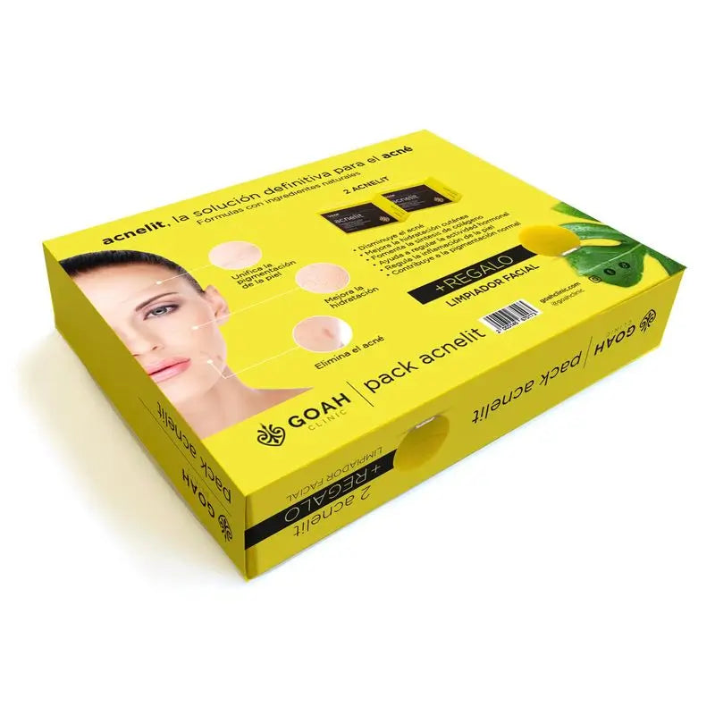 Goah Acnelit Pack + Set regalo detergente viso, 120 capsule