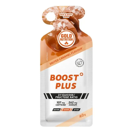 Gold Nutrition Boost Plus Energy Gel Caramello Salato 16Gel.