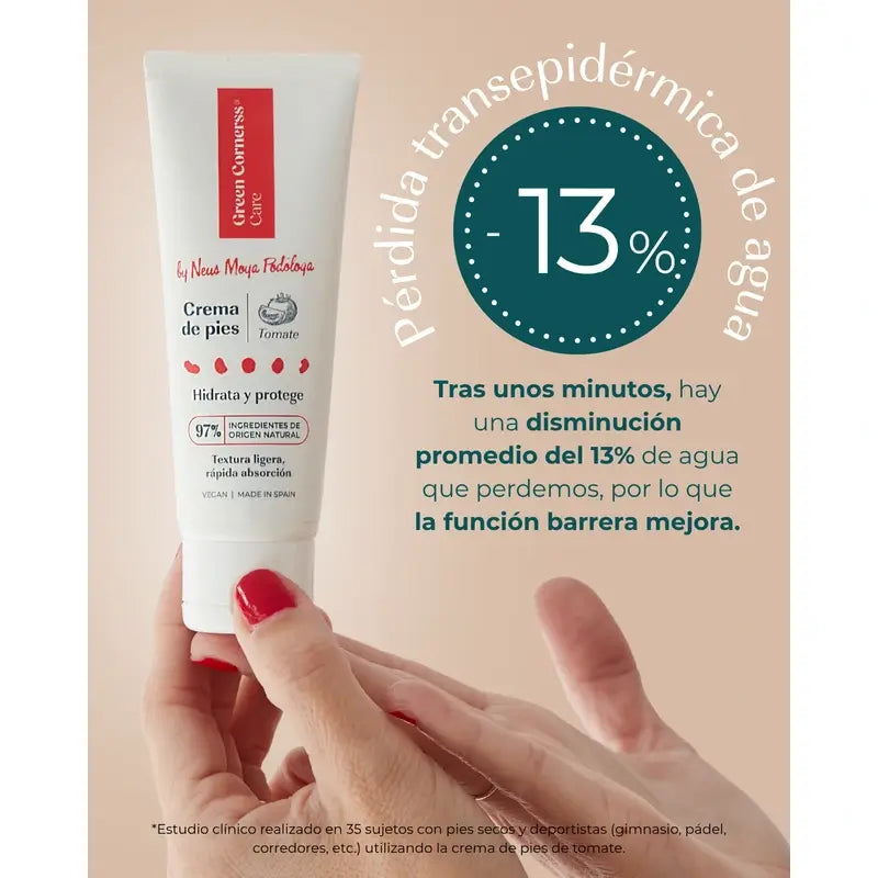 Crema piedi al pomodoro Green Cornerss, 75 ml