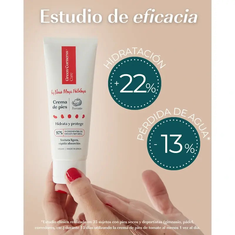 Crema piedi al pomodoro Green Cornerss, 75 ml