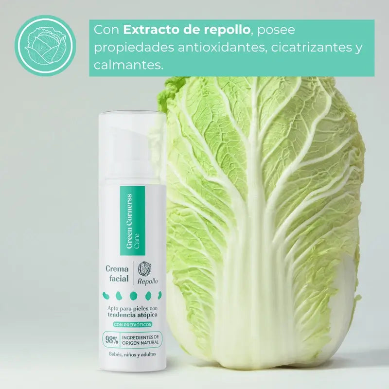 Crema viso al cavolo verde 50 ml