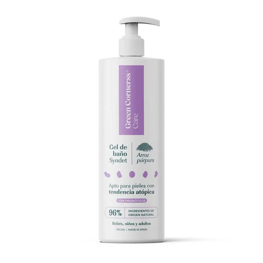 Gel da bagno al riso viola di Green Cornerss, 400 ml