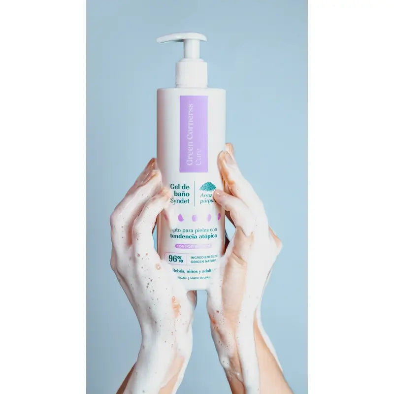 Gel da bagno al riso viola di Green Cornerss, 400 ml