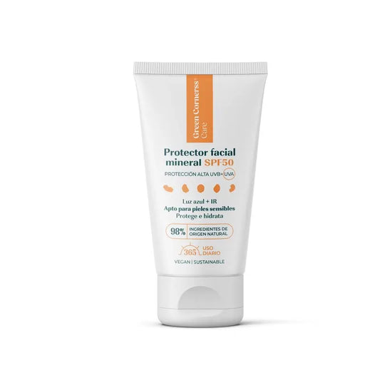 Schermo minerale per il viso Green Cornerss SPF50, 50 ml