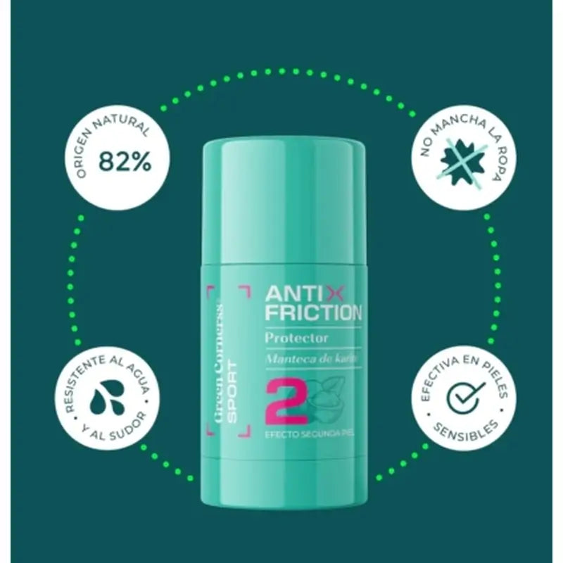 Green Cornerss Stick Antigraffio con Burro di Karité, 30 ml