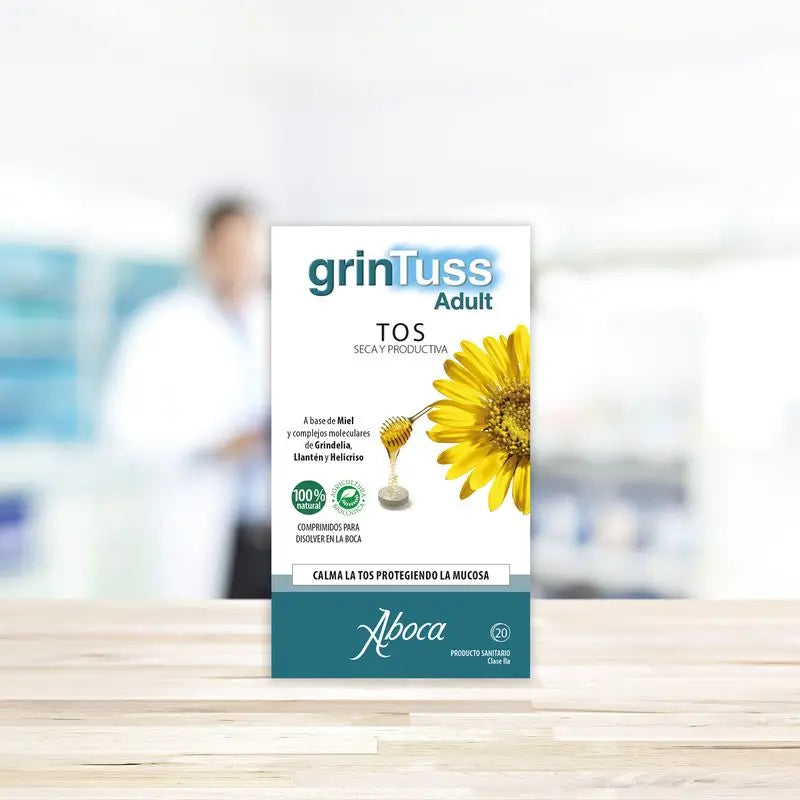Aboca Grintuss Adulti Tosse secca e produttiva, 20 compresse