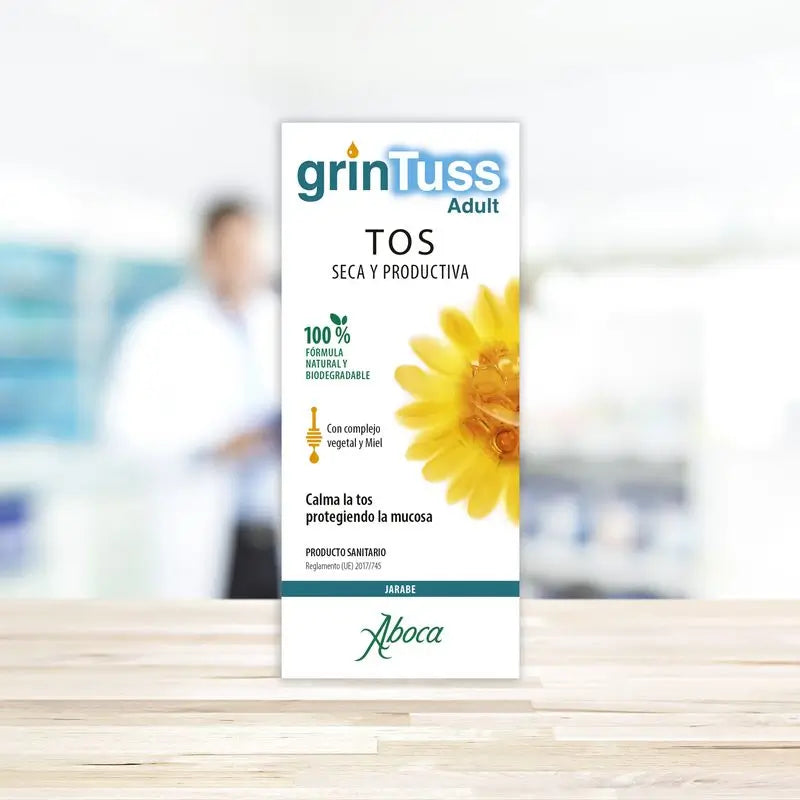 Aboca Grintuss Adulti Sciroppo per tosse secca e produttiva, 180 g