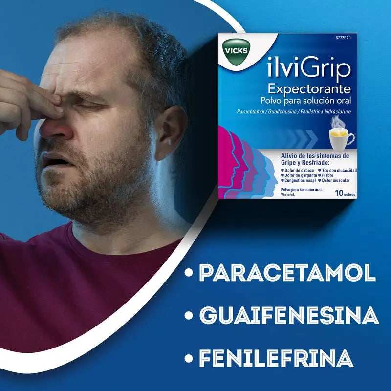 Ilvigrip polvere espettorante per soluzione orale, 10 bustine