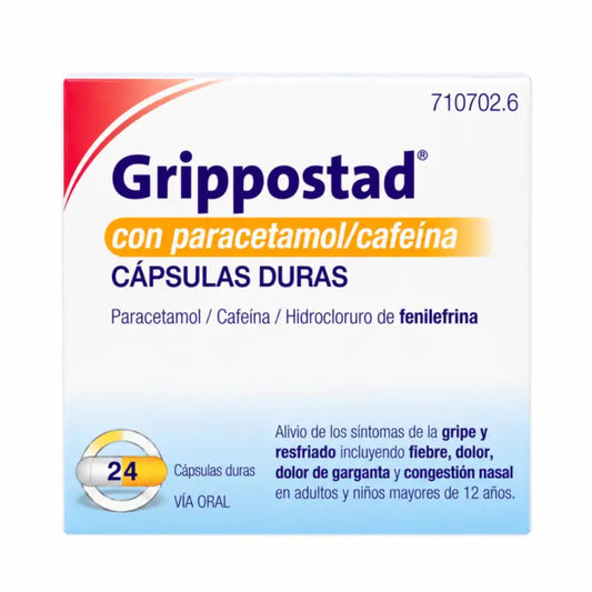 Grippostad con paracetamolo/caffeina 24 capsule