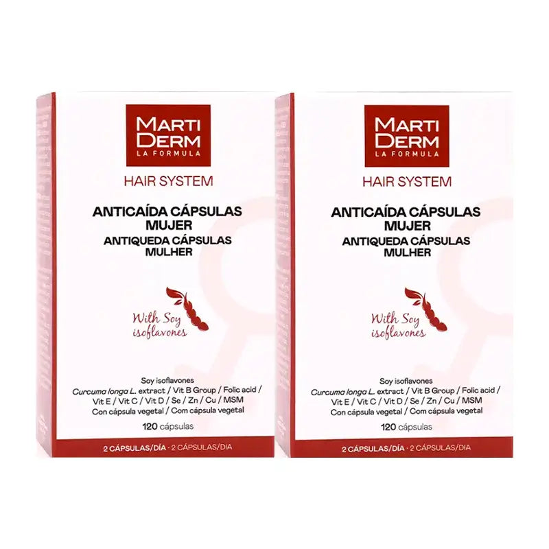 Capsule anticaduta Hair System per donne, confezione da 2 x 120 unità
