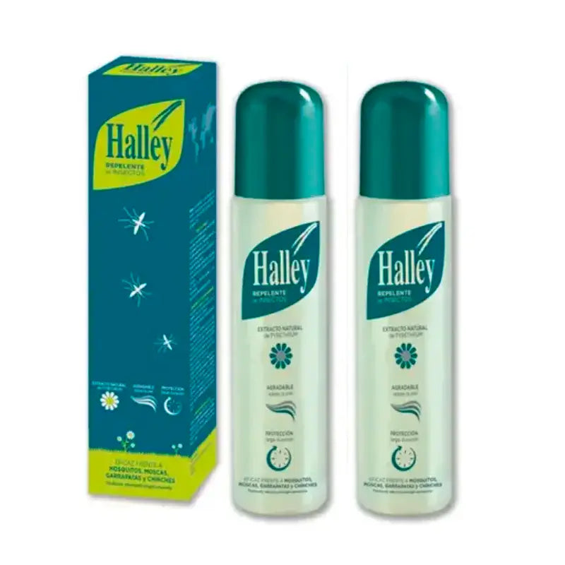 Repellente per insetti Halley, confezione da 2 x 250 ml
