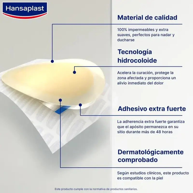 Fiale idrocolloidali Hansaplast formato grande 5 unità