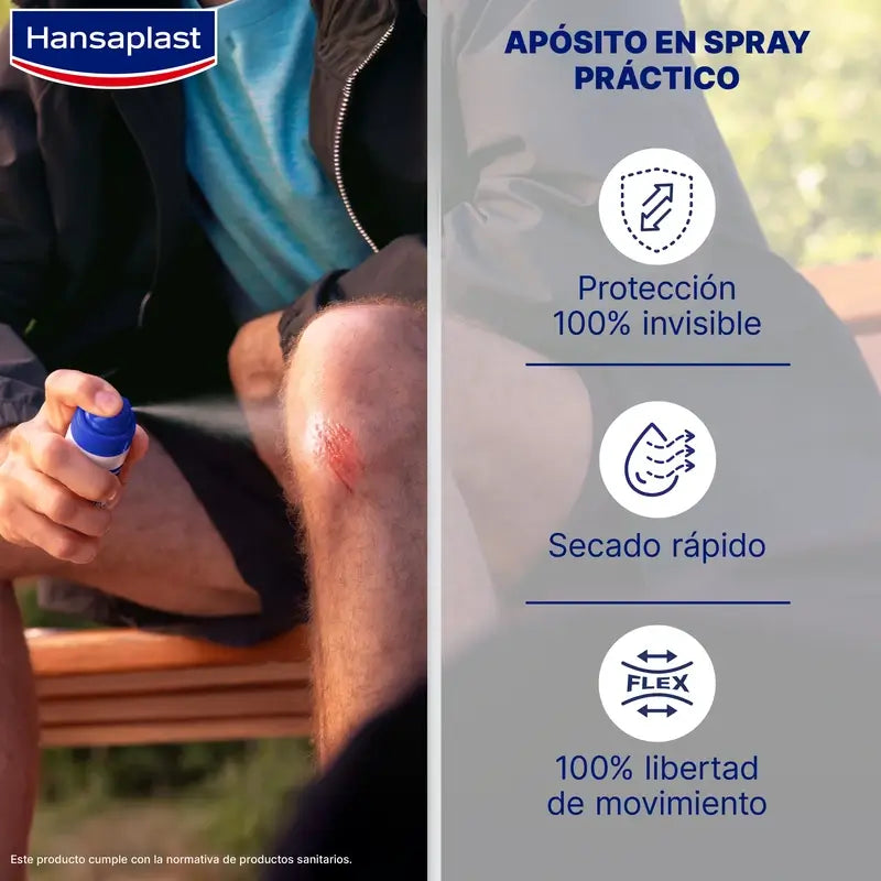 Hansaplast Medicazione spray seconda protezione della pelle , 40 applicazioni