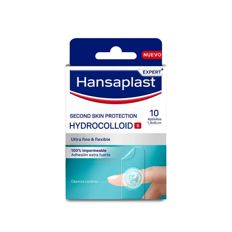 Hansaplast Seconda Protezione della Pelle Medicazione idrocolloide Taglia S , 10 medicazioni 1,9x6cm