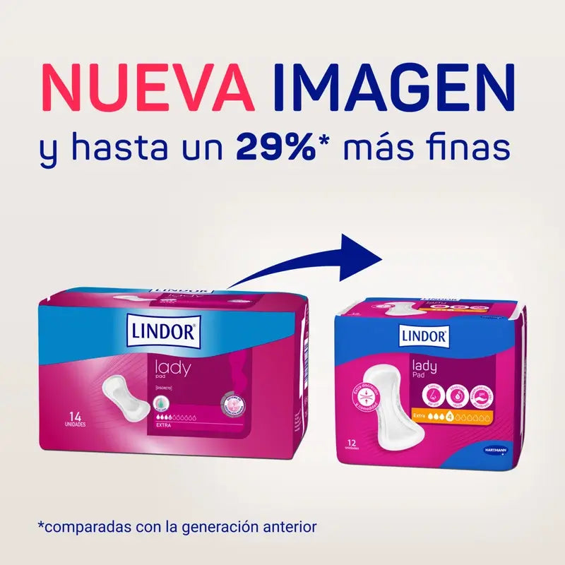 Lindor Lady Pad Extra 4 Gocce