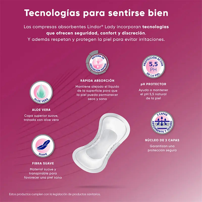 Lindor Lady Pad Normale 3 Gocce