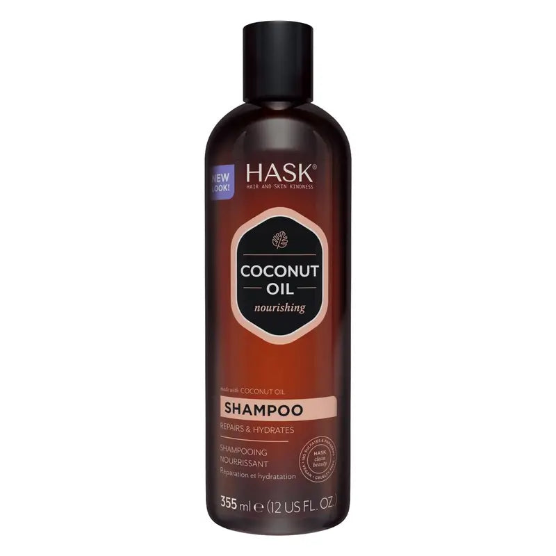 Hask Shampoo Nutriente all'Olio di Cocco Monoi , 355 ml
