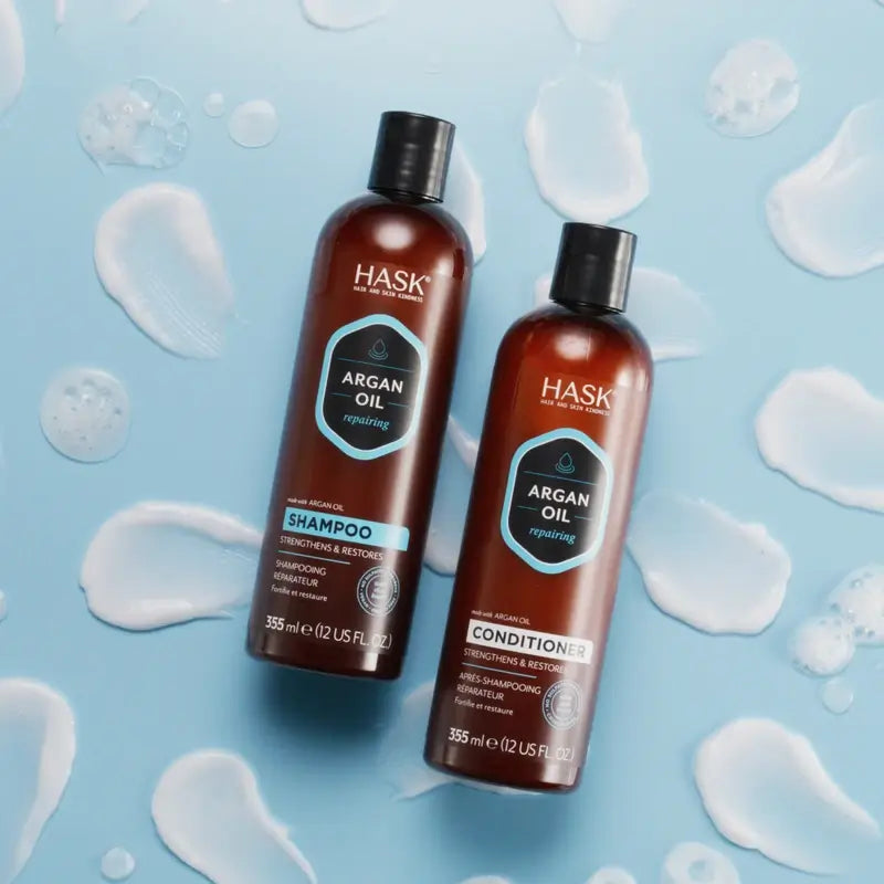 Hask Shampoo riparatore all'olio di Argan , 355 ml