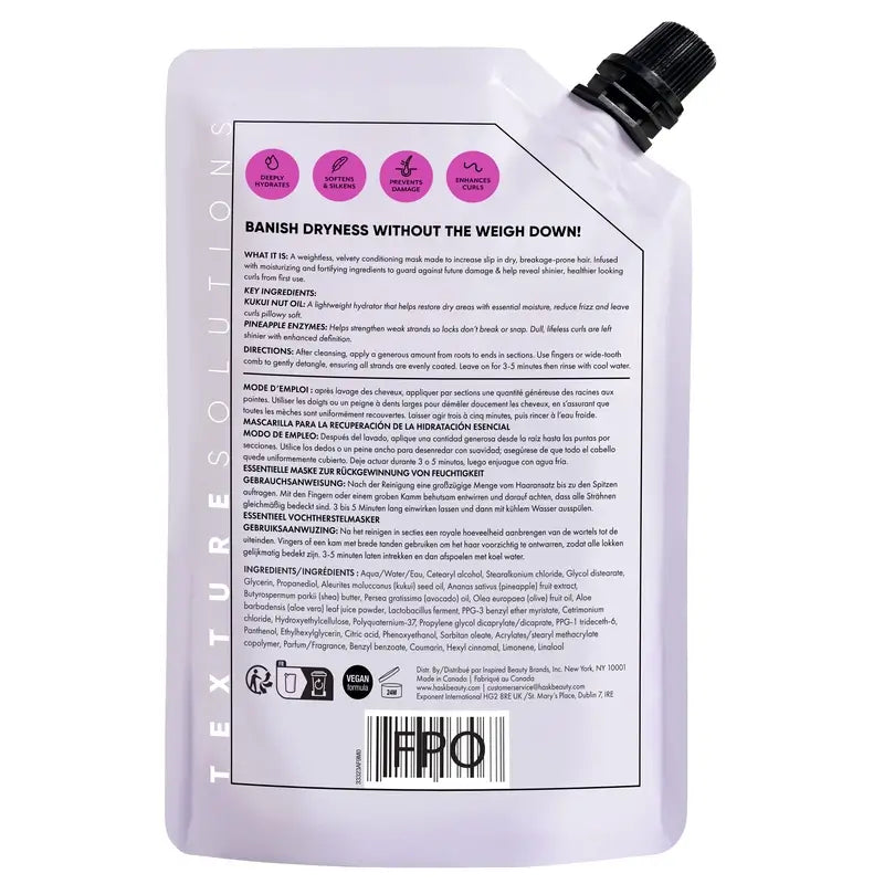 Hask Texture Light Maschera idratante per capelli, 235 ml