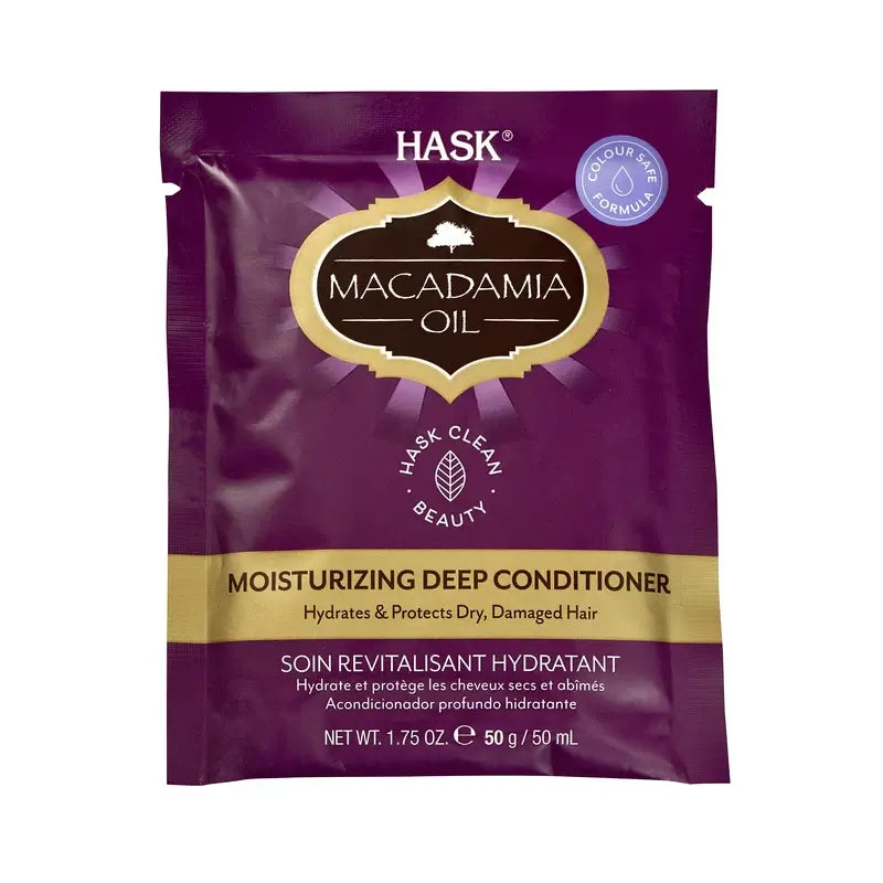 Hask Maschera idratante all'olio di macadamia , 50 gr