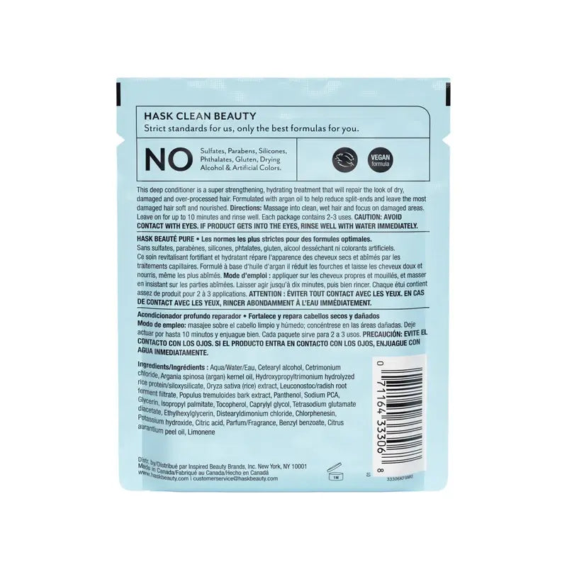 Hask Maschera riparatrice all'olio di Argan , 50 gr