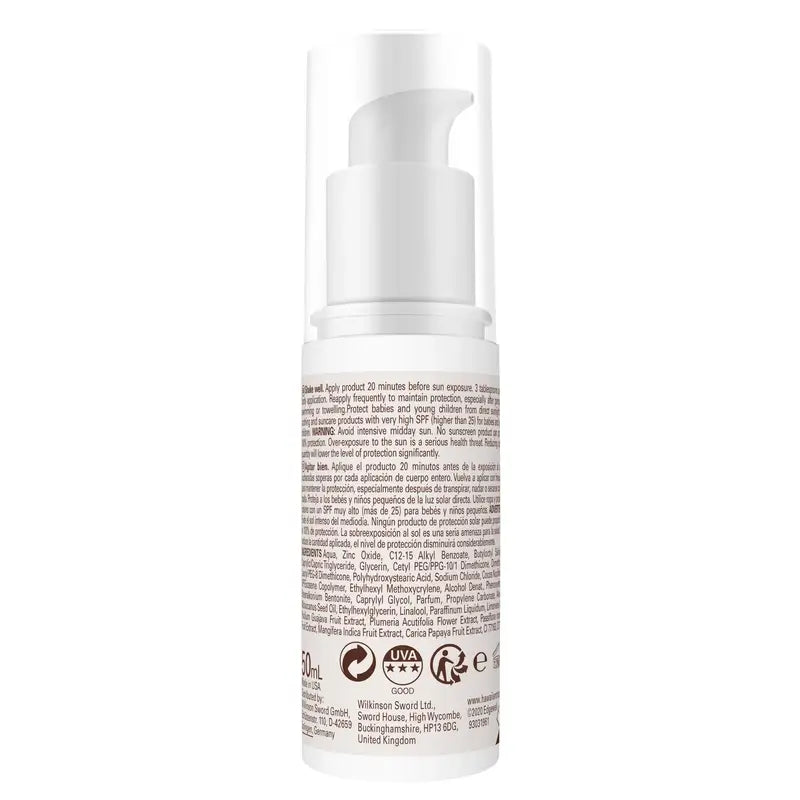 Hawaiian Tropic Ht Latte solare minerale viso Spf30, 50 Ml