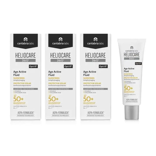 Heliocare 360° Age Active Fluid Spf 50 Ultralight, 3X50 Ml
