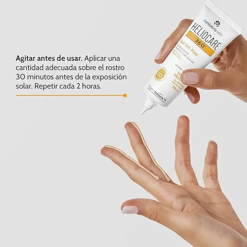 Heliocare 360º Gel senza olio Spf 50+ 50 Ml