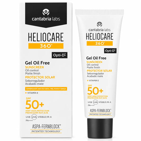 Heliocare 360º Gel solare e per il viso senza oli SPF 50+, 50 ml